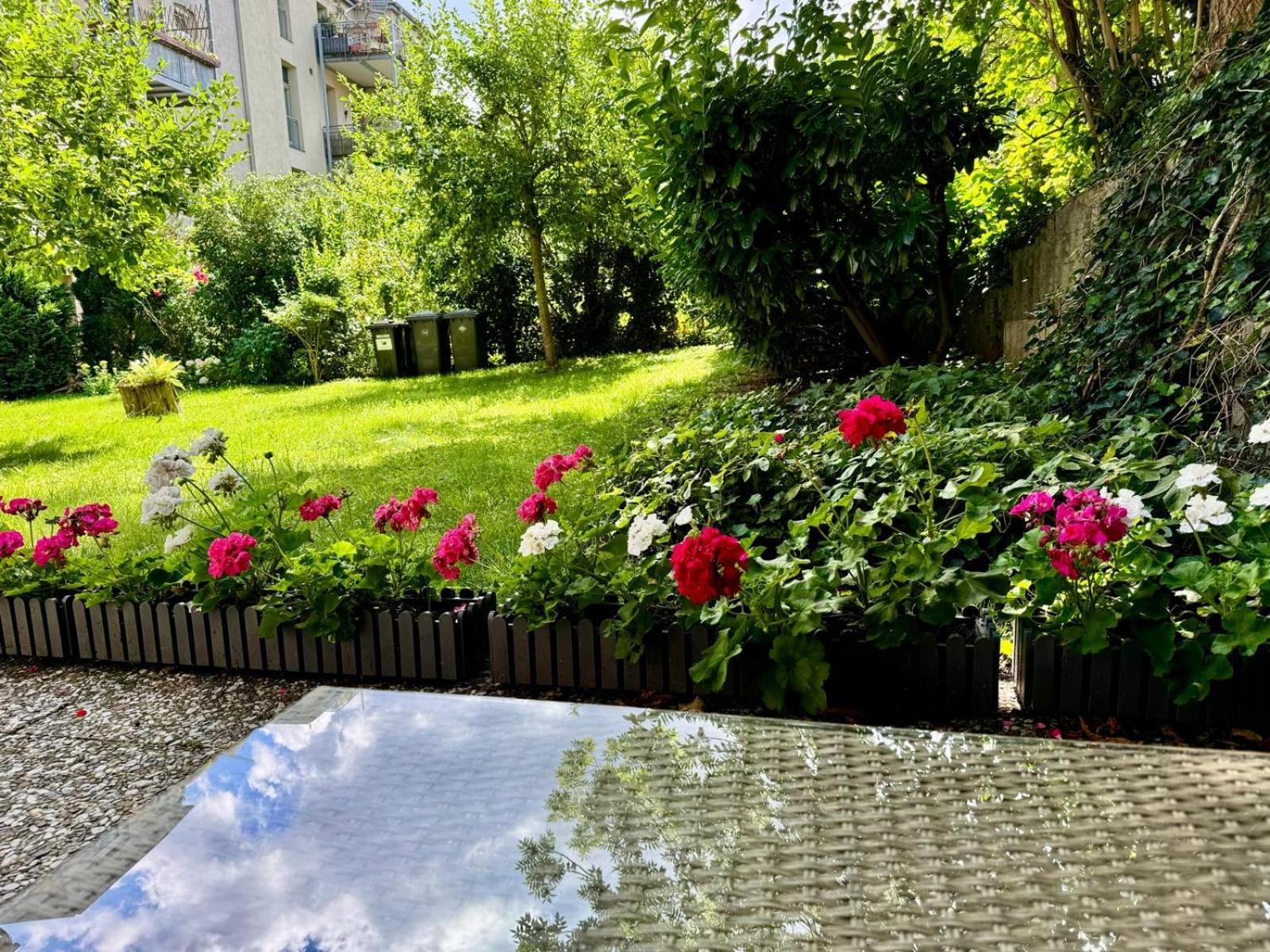 Attraktive Wohnung im grünen Hinterhof Schwerin  Exterior foto